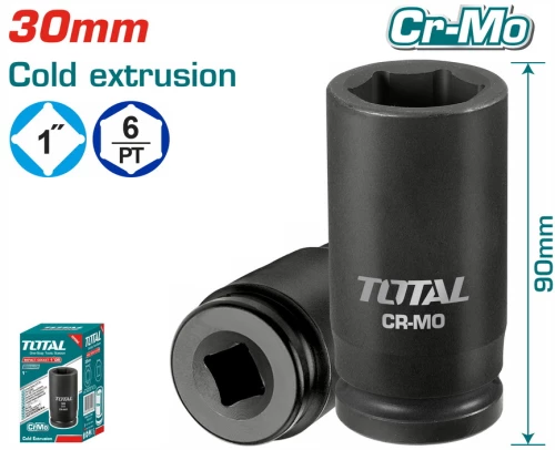 TOTAL ΕΠΑΓΓ. ΚΑΡΥΔΑΚΙ ΑΕΡΟΣ ΜΑΥΡO ΕΞΑΓΩΝO 1" - 30mm (THHISD0130L)