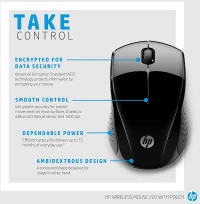 HP Wireless Mouse 220 (3FV66AA) (HP3FV66AA)