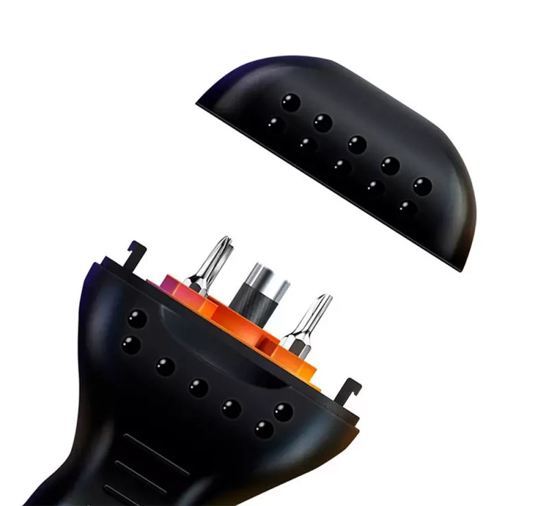 Screwdriver and opener kit Jakemy OP17, 9in1, Plastic, Black - 17643