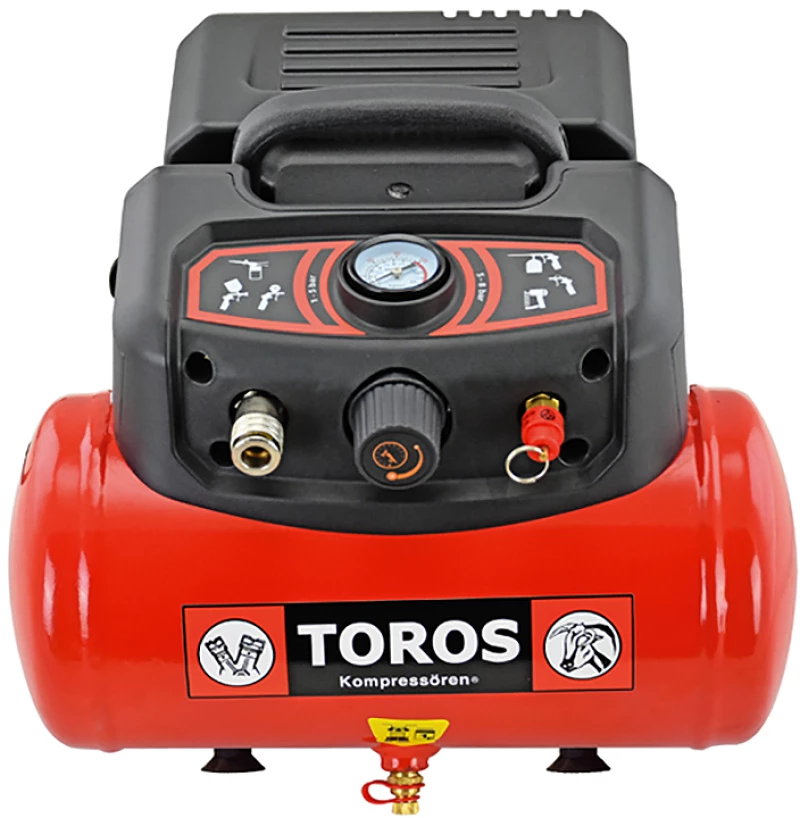 TOROS ΑΕΡΟΣΥΜΠΙΕΣΤΗΣ OIL-FREE 6LIT 1,5HP 602036