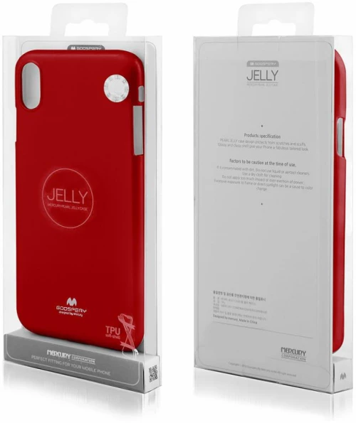 SAMSUNG S906B Galaxy S22 Plus - ΘΗΚΗ ΣΙΛΙΚΟΝΗΣ MERCURY JELLY KOKKINH MJ47873R 43115