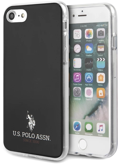 Silicone Case U.S. Polo Small Horse for Apple iPhone 8 /SE (2020) Black USHCI8TPUBK (EU Blister) 297908 3700740475874