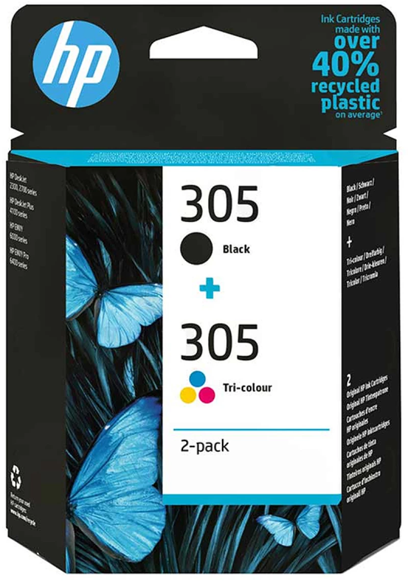HP Μελάνι Inkjet 305 2-Pack Black/Color (6ZD17AE) (HP6ZD17AE)