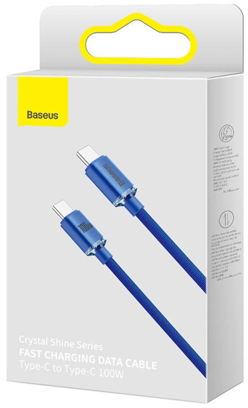 Baseus Baseus Crystal Shine cable USB-C to USB-C, 100W, 1.2m (blue) 030621
