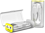 Vipfan USB to USB-C cable Vipfan X06, 3A, 1m (white) 036895