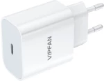 Vipfan Wall charger Vipfan E04, USB-C, 20W, QC 3.0 + Lightning cable (white) 036880