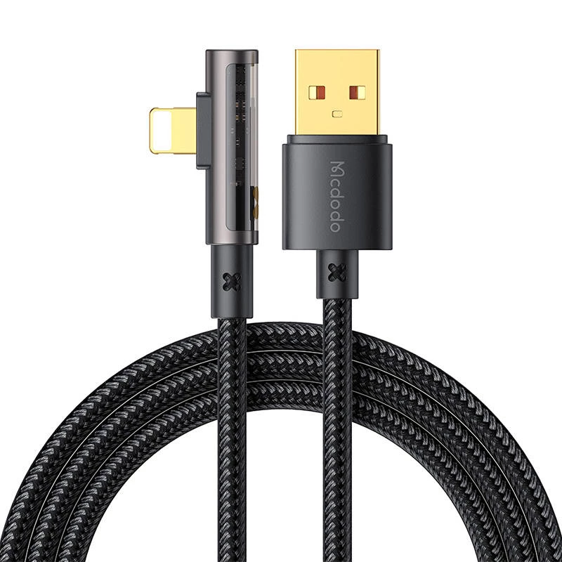 Mcdodo USB to lightning prism  90 degree cable Mcdodo CA-3510, 1.2m (black) 043883