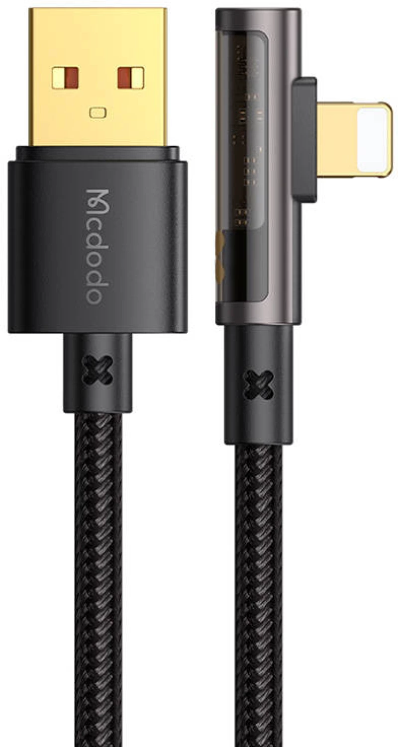 Mcdodo USB to lightning prism  90 degree cable Mcdodo CA-3510, 1.2m (black) 043883