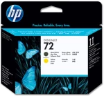 HP Κεφαλή Εκτύπωσης No.72 Matte Black & Yellow (C9384A) (HPC9384A)