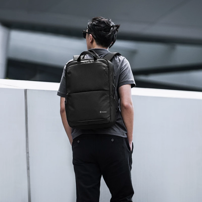 Tomtoc Tomtoc - Laptop Backpack Navigator (T71M1D1) - for Commuting and Travel, 20l, 15.6″ - Black 6971937061089