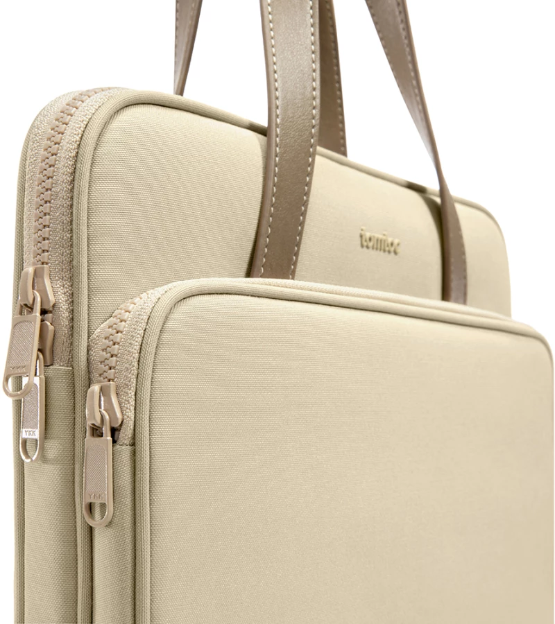 Tomtoc Tomtoc - Laptop Handbag (A11D3K1) - with 4 Compartment and Corner Armor, 14″ - Khaki 6971937064783