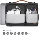 Tomtoc Tomtoc - Defender Laptop Briefcase (A42F2D1) - with Shoulder Strap and Small Card Pocket, 16″ - Black 6970412226593
