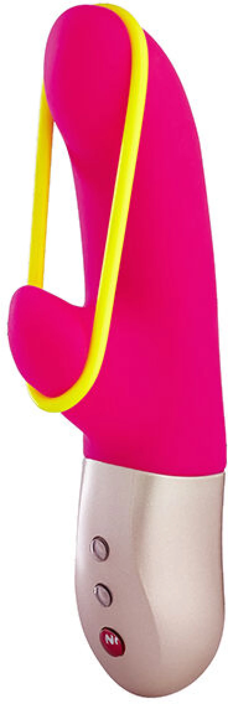 FUN FACTORY - AMORINO MINI VIBRATOR PINK & NEON YELLOW