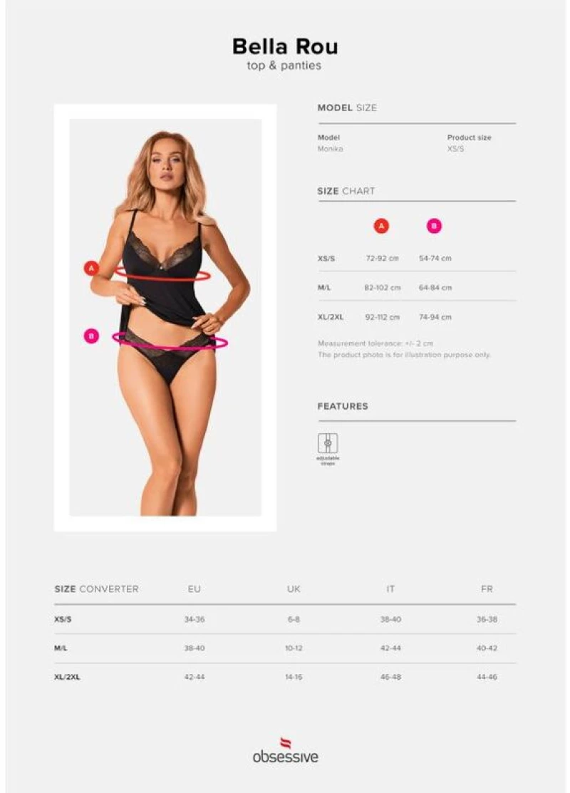 OBSESSIVE - BELLA ROU TOP & PANTIES