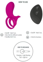 XOCOON - COUPLES STIMULATOR RING FUCHSIA