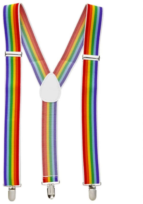 PRIDE - LGBT FLAG SUSPENDERS