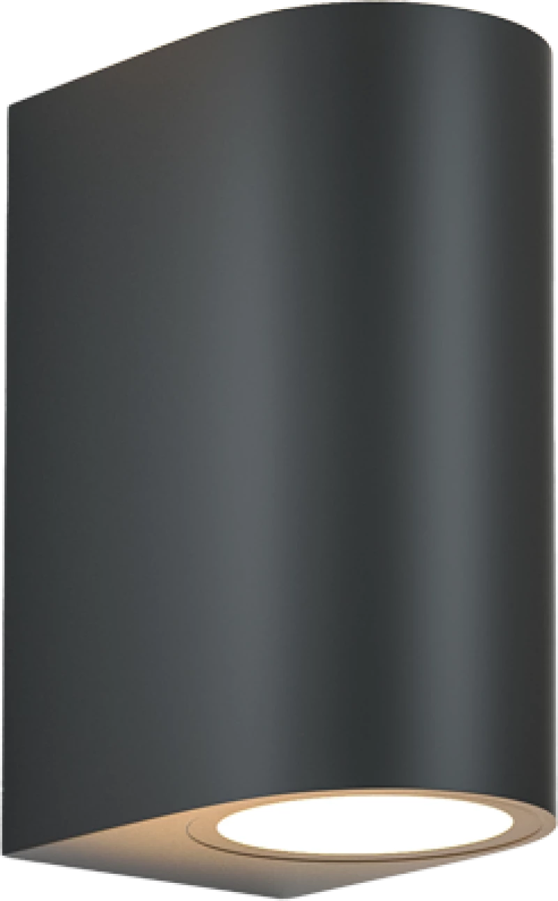 it-Lighting Michigan 2xGU10 Outdoor Up-Down Wall Lamp Anthracite D:14.7cmx9cm 80200144