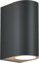 it-Lighting Michigan 2xGU10 Outdoor Up-Down Wall Lamp Anthracite D:14.7cmx9cm 80200144