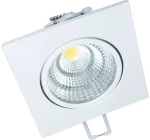 SQUARE WHITE MOV. LED SPOT 6W 3000K 410Lm COB 230V 60° Ra80 ACA THEROC630S