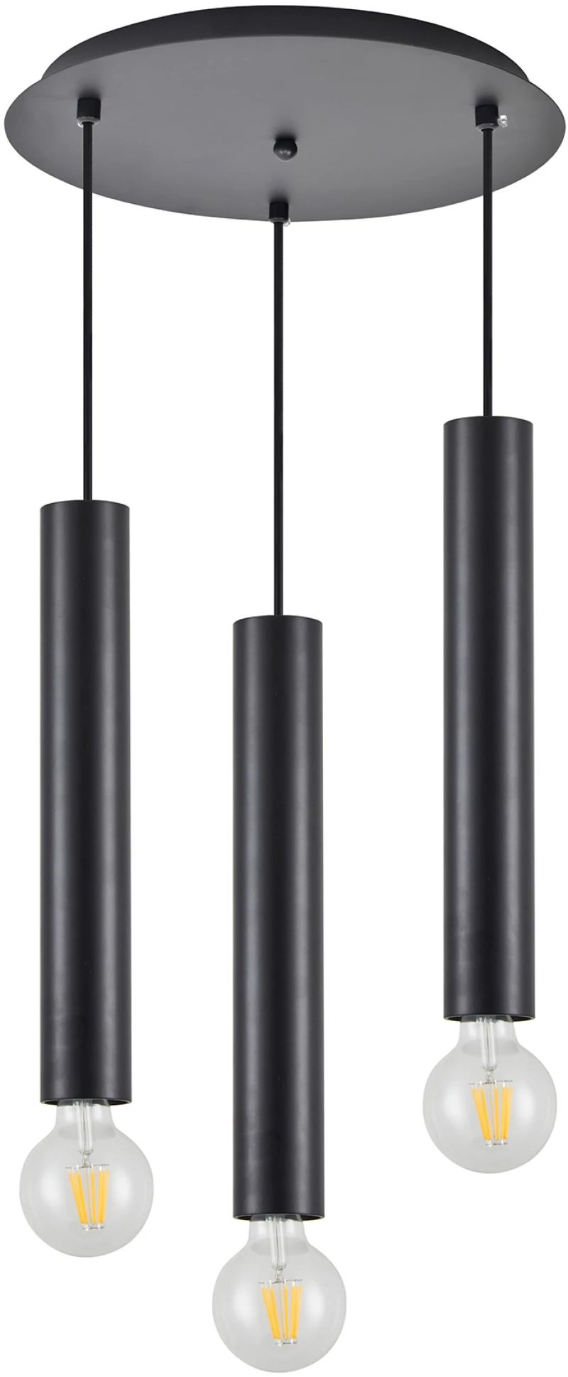 SE21-BL-5-3BL ADEPT TUBE BLACK Black Pendant+ HOMELIGHTING 77-8672