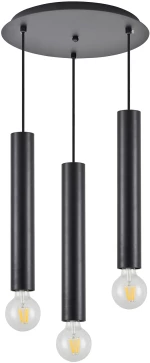 SE21-BL-5-3BL ADEPT TUBE BLACK Black Pendant+ HOMELIGHTING 77-8672