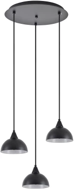 SE21-BL-B10-3BL-MS3 ADEPT PENDANT Black Metal Shade + HOMELIGHTING 77-9055
