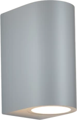 it-Lighting Michigan 2xGU10 Outdoor Up-Down Wall Lamp Grey D14.7cmx9cm 80200134