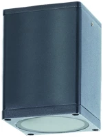 E27 PAR30 SQUARE CEILING LUMINAIRE 230V AC DARK GREY IP65 MAX.35W ACA LG2402E27G