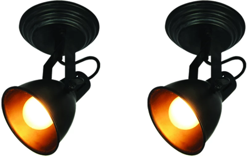 R50111102-1R (x2) Loop Packet Metal blue-black adjustable spotlight+ HOMELIGHTING 77-8852