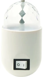 LED ΜΙΝΙ DISCO ΜΠΑΛΑ ΠΡΙΖΑΣ 3W RGB ΛΕΥΚΟ ΠΛΑΣΤΙΚΟ 230V IP20 ACA SF79LED