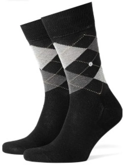 Burlington socks Manchester black grey