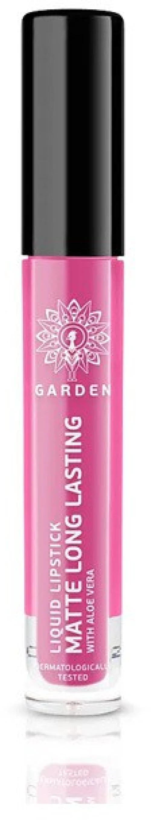 Garden Liquid Lipstick Matte Long Lasting With Aloe Vera Vivid Magenta 04 4ml