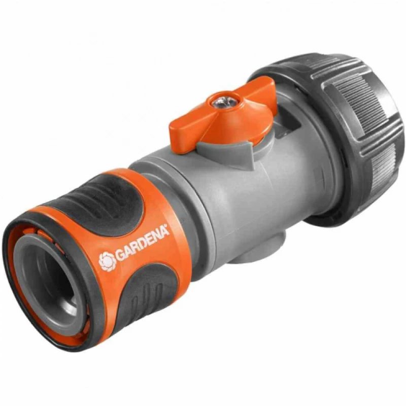 Gardena Hose Connector with Control Valve 19 mm (3/4") / 16 mm (5/8") (00943-50) (GRD00943-50)