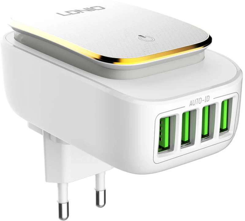 LDNIO Wall charger LDNIO A4405 4USB, LED lamp + Lightning Cable 042457