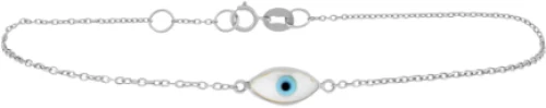 Ασημένιο Χειροπόιητο Βραχιόλι Ματάκι MATAS1