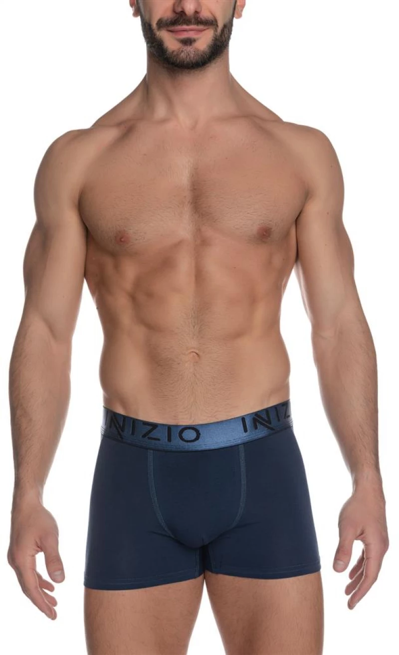 INIZIO COLOR BOXER ΜΕ ΕΞΩΤΕΡΙΚΟ ΛΑΣΤΙΧΟ 44100 ΜΠΛΕ/ΤΖΙΝ