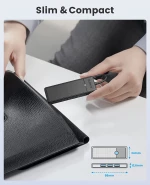 ORICO USB hub PAPW3AT-U3 με SD/micro SD/3x USB θύρες, 5Gbps, μαύρο