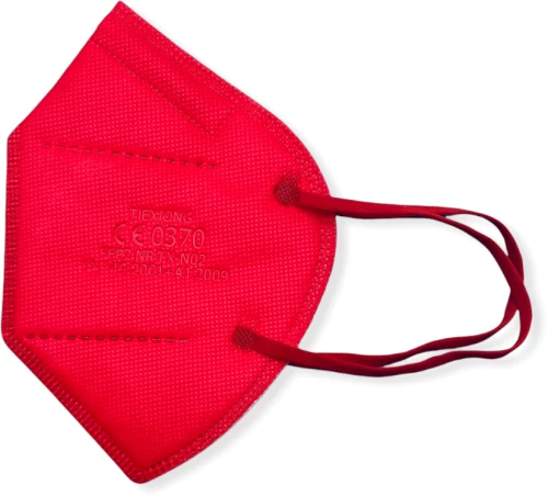 Μάσκα Προστασίας Tiexiong FFP2 Civil Protective Mask BFE >95% Κόκκινο 20 Τεμάχια