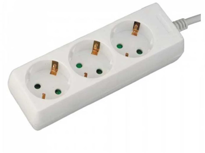 Πολύπριζο V03B Alfaone 3 θέσεις χωρίς διακόπτη 3X1,5mm 1,5m Λευκό