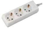Πολύπριζο V03B Alfaone 3 θέσεις χωρίς διακόπτη 3X1,5mm 1,5m Λευκό