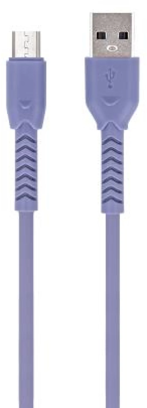 Καλώδιο Σύνδεσης USB 2.0 Maxlife MXUC-04 USB A σε Micro USB 1m Μωβ 5900495875174