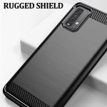 Techsuit Husa pentru Xiaomi Redmi 9T / Redmi 9 Power - Techsuit Carbon Silicone - Black 5949419044449