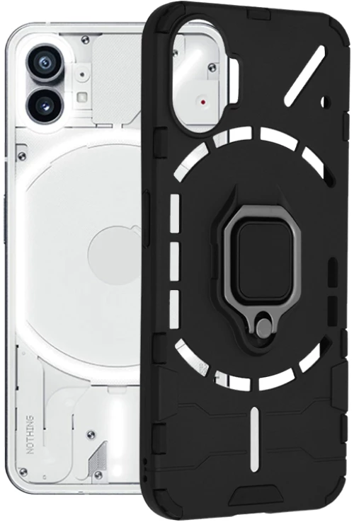 Techsuit Husa pentru Nothing Phone (1) - Techsuit Silicone Shield - Black 5949419015678