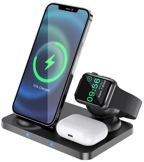 Hoco Statie de Incarcare Wireless 15W - Hoco (CW33 Ultra-Charge) - Black 6931474746825