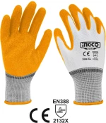 Ingco Γάντια Εργασίας Latex xl Hgvl06-xl