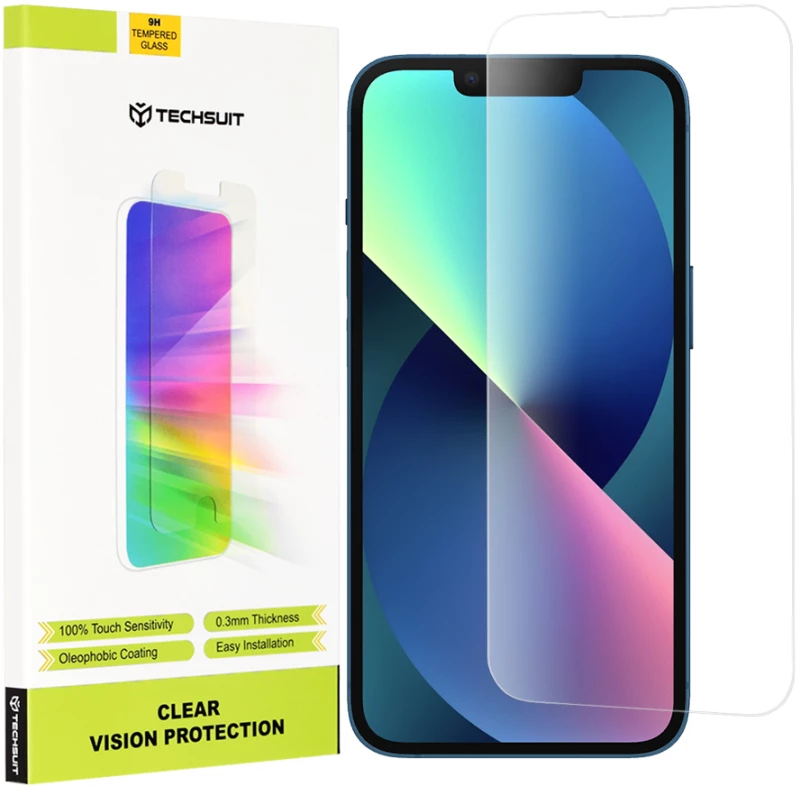 Techsuit Folie pentru Apple iPhone 13 / iPhone 13 Pro / iPhone 14 - Techsuit Clear Vision Glass - Transparent 5949419009509
