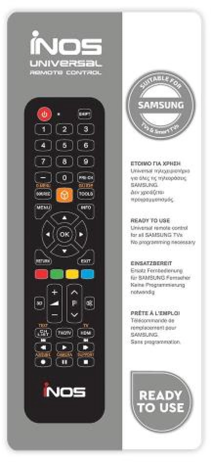 Τηλεχειριστήριο inos για Samsung TVs & Smart TVs (Ready To Use) 5205598122010