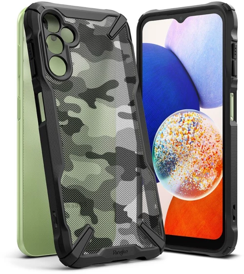 Ringke Husa pentru Samsung Galaxy A14 4G / 5G - Ringke Fusion X Design - Camo Black 8809919303606