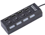 USB hub No Brand, USB 2.0, 7 θύρες, μαύρο - 12054