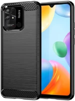XIAOMI Poco C40 - ΘΗΚΗ ΣΙΛΙΚΟΝΗΣ CARBON ΜΑΥΡΗ MA49648S-BK3 49880